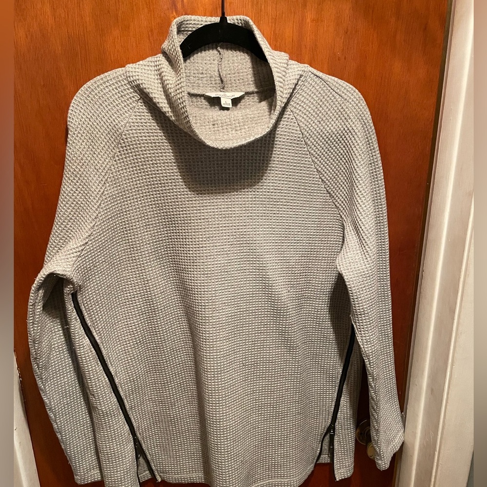 Ll bean signature waffle mock neck